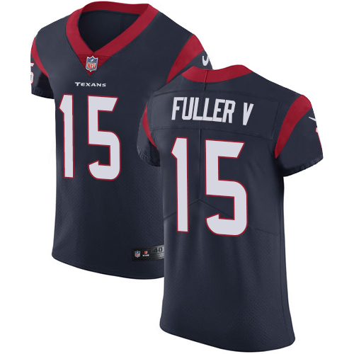 Nike Texans #15 Will Fuller V Navy Blue Team Color Men's Stitched NFL Vapor Untouchable Elite Jersey - Click Image to Close